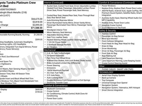 Used 2025 Toyota Tundra Platinum image 2