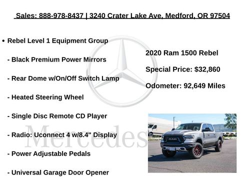 Used 2020 RAM 1500 Rebel w/ Rebel Level 1 Equipment Group AWD/4WD image 12