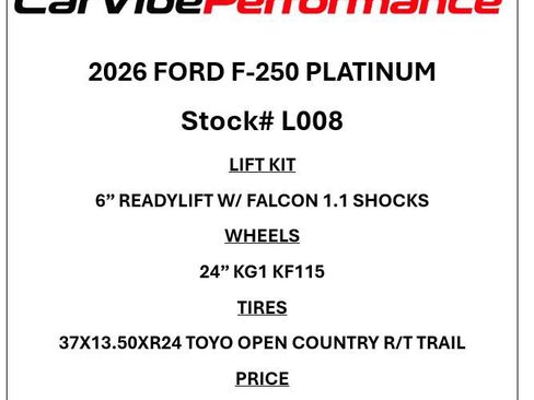 Used 2026 Ford F250 Platinum AWD/4WD image 2
