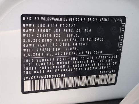 New 2026 Volkswagen Tiguan SE R-Line AWD/4WD image 24