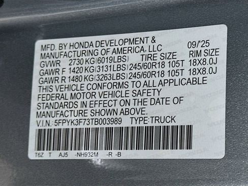 New 2026 Honda Ridgeline TrailSport+ image 24