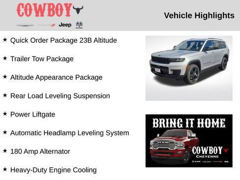 New 2025 Jeep Grand Cherokee L Laredo image 2