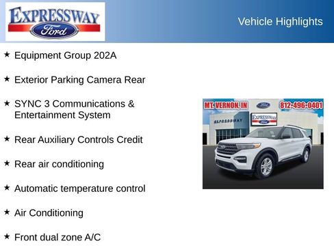 Used 2024 Ford Explorer XLT w/ Equipment Group 202A RWD image 2