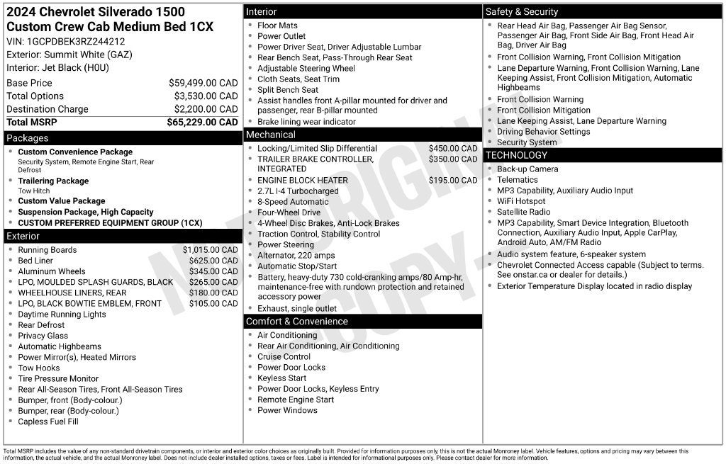Used 2024 Chevrolet Silverado 1500 Custom AWD/4WD image 10