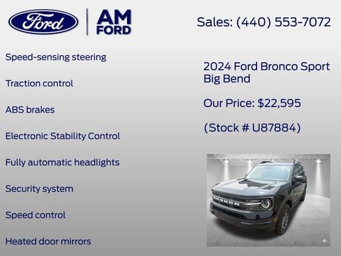 Used 2024 Ford Bronco Sport Big Bend AWD/4WD image 14
