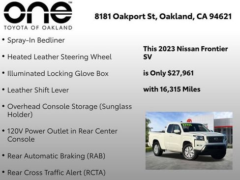 Used 2023 Nissan Frontier SV w/ SV Convenience Package image 33