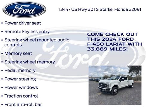 Certified 2024 Ford F450 Lariat w/ Lariat Ultimate Package image 24