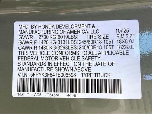 New 2026 Honda Ridgeline TrailSport image 13