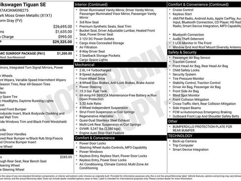 Used 2019 Volkswagen Tiguan SE w/ Panoramic Sunroof Package FWD image 5