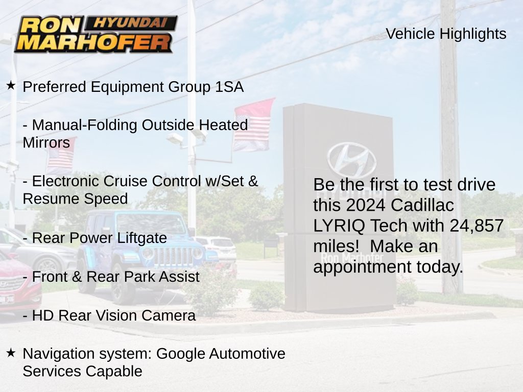 Used 2024 Cadillac Lyriq Tech AWD/4WD image 2
