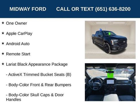 Certified 2025 Ford F150 Lariat w/ Equipment Group 501A Mid AWD/4WD image 6