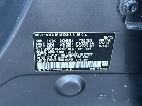 Used 2016 Honda HR-V EX image 35