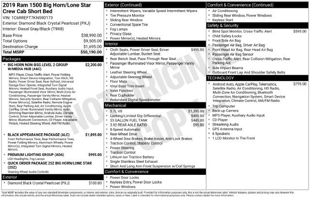Used 2019 RAM 1500 Big Horn RWD image 14