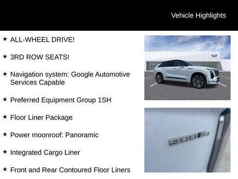 Certified 2026 Cadillac Vistiq Platinum w/ LPO, Floor Liner Package AWD/4WD image 10