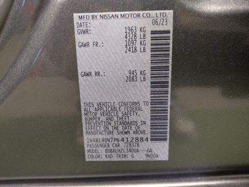 Used 2023 Nissan Altima 2.5 SV FWD image 33
