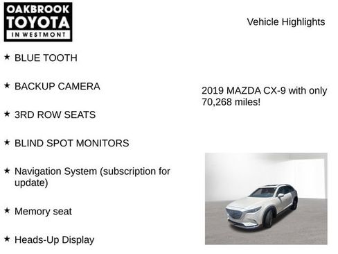 Used 2019 MAZDA CX-9 Grand Touring FWD image 5