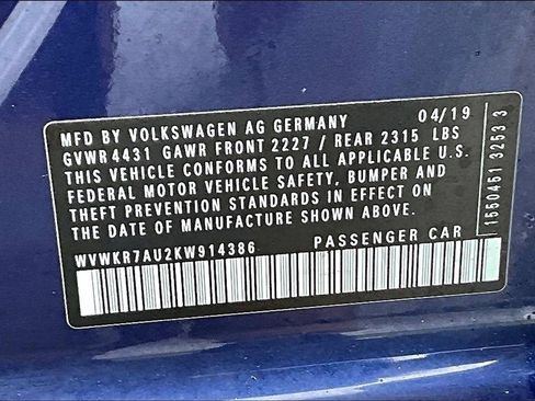 Used 2019 Volkswagen e-Golf SE image 35