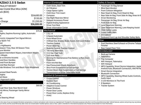New 2026 MAZDA MAZDA3 s FWD image 10