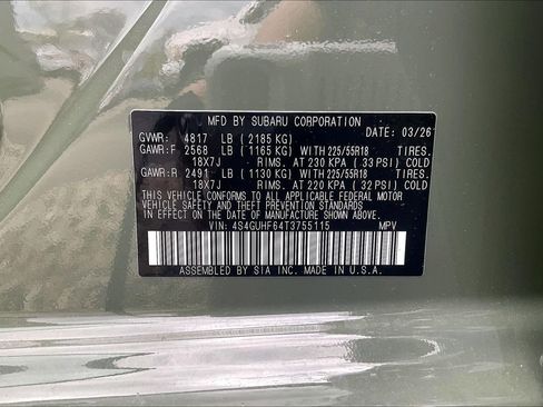 New 2026 Subaru Crosstrek 2.5i Sport AWD/4WD image 27