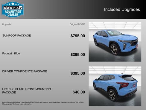 Certified 2024 Chevrolet Trax RS w/ Sunroof Package FWD image 3