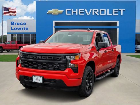 New 2026 Chevrolet Silverado 1500 Custom w/ Turbomax Blackout Package RWD image 1