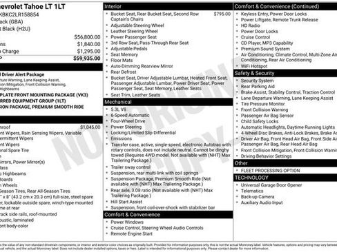 Certified 2020 Chevrolet Tahoe LT AWD/4WD image 30