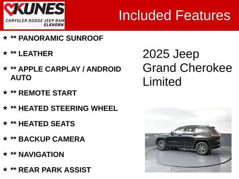 New 2025 Jeep Grand Cherokee Limited w/ Trailer Tow Package image 2