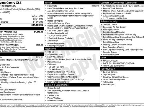 Used 2023 Toyota Camry XSE w/ Navigation Package image 13