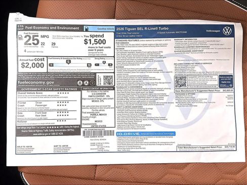 New 2026 Volkswagen Tiguan SEL R-Line AWD/4WD image 14