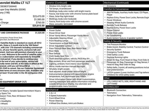 Used 2012 Chevrolet Malibu LT image 25