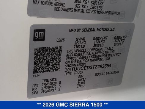 New 2026 GMC Sierra 1500 Elevation w/ Elevation Premium Package AWD/4WD image 27