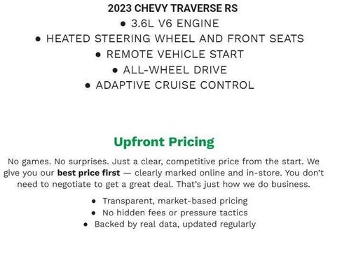 Used 2023 Chevrolet Traverse RS AWD/4WD image 2