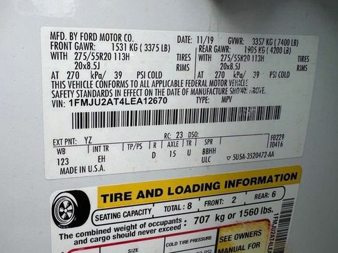 Used 2020 Ford Expedition Limited w/ Equipment Group 301A image 17