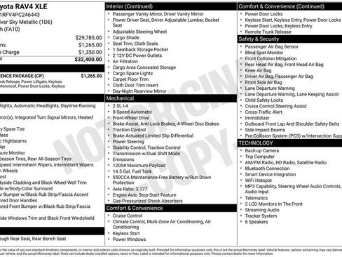 Used 2023 Toyota RAV4 XLE w/ Convenience Package FWD image 25