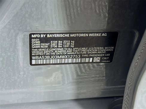 Used 2021 BMW 540i w/ Executive Package RWD image 33