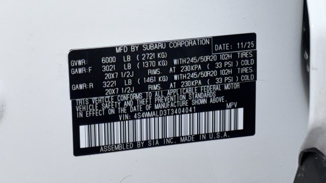 Certified 2026 Subaru Ascent Bronze Edition AWD/4WD image 28