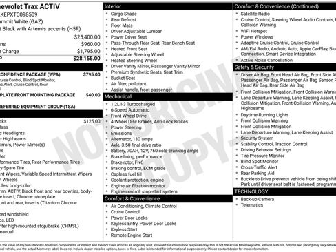 New 2026 Chevrolet Trax ACTIV w/ Driver Confidence Package FWD image 3