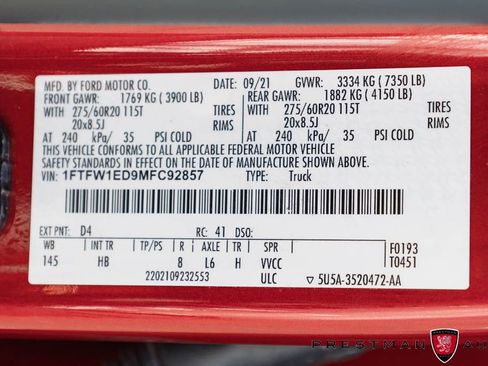 Used 2021 Ford F150 Lariat w/ Equipment Group 502A High AWD/4WD image 52