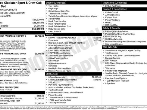 Used 2023 Jeep Gladiator Sport AWD/4WD image 5