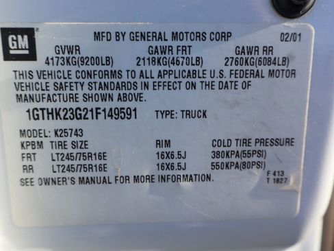 Used 2001 GMC Sierra 2500 SLT w/ SLT Marketing Option Pkg image 43