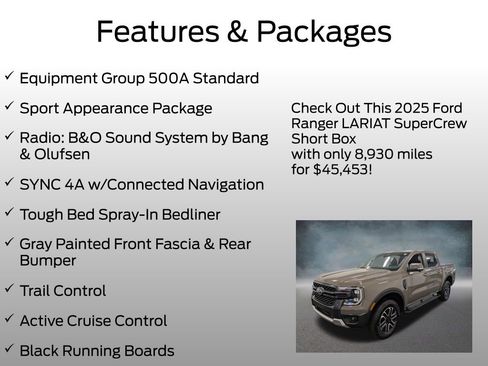Used 2025 Ford Ranger Lariat image 4