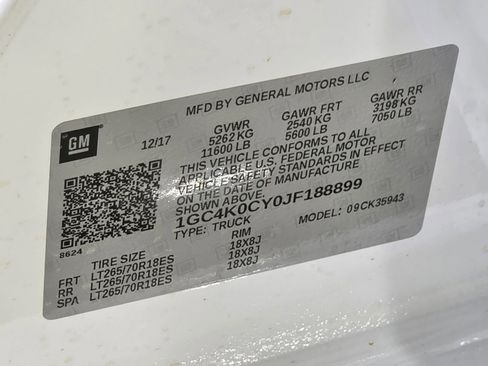 Used 2018 Chevrolet Silverado 3500 LTZ w/ Duramax Plus Package image 35