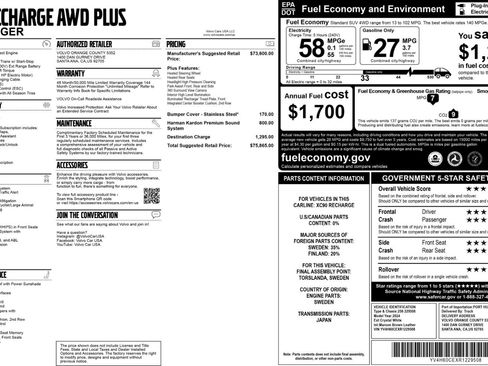 Used 2024 Volvo XC90 T8 Plus image 57