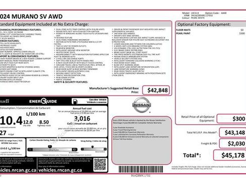 Used 2024 Nissan Murano SV image 6