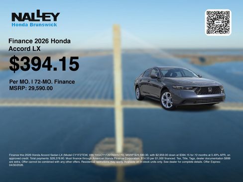 New 2026 Honda Accord LX image 7