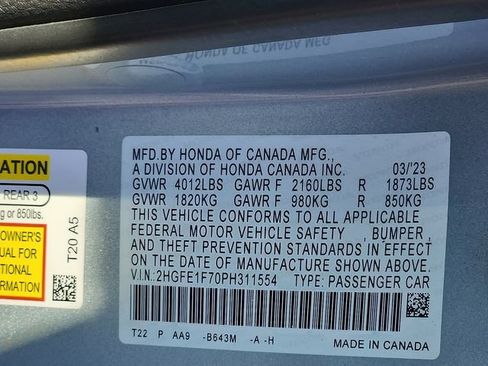 Used 2023 Honda Civic EX image 28