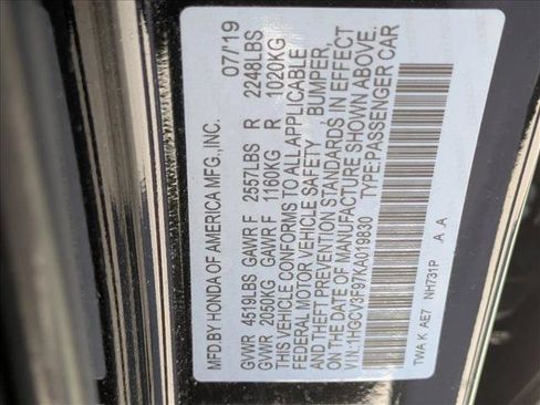 Used 2019 Honda Accord Touring image 16