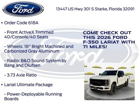 New 2026 Ford F350 Lariat w/ Black Appearance Package image 25