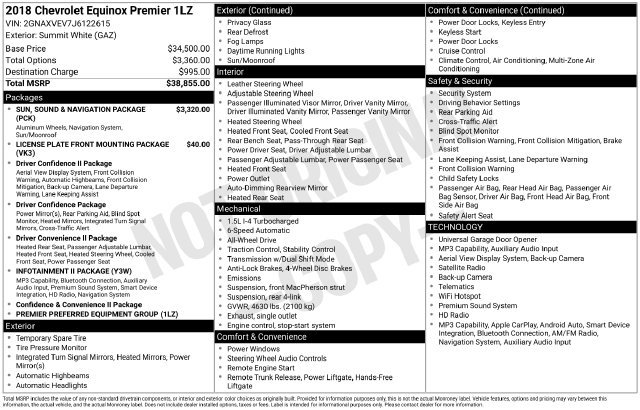 Used 2018 Chevrolet Equinox Premier AWD/4WD image 8