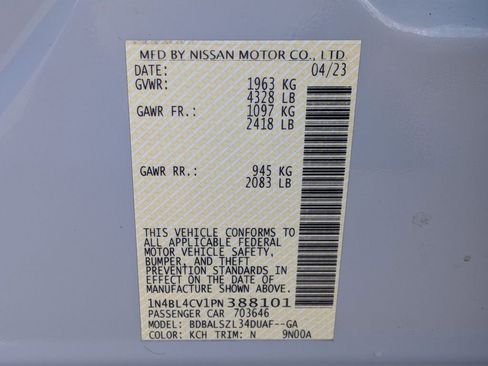 Certified 2023 Nissan Altima 2.5 SR w/ SR Premium Package FWD image 27